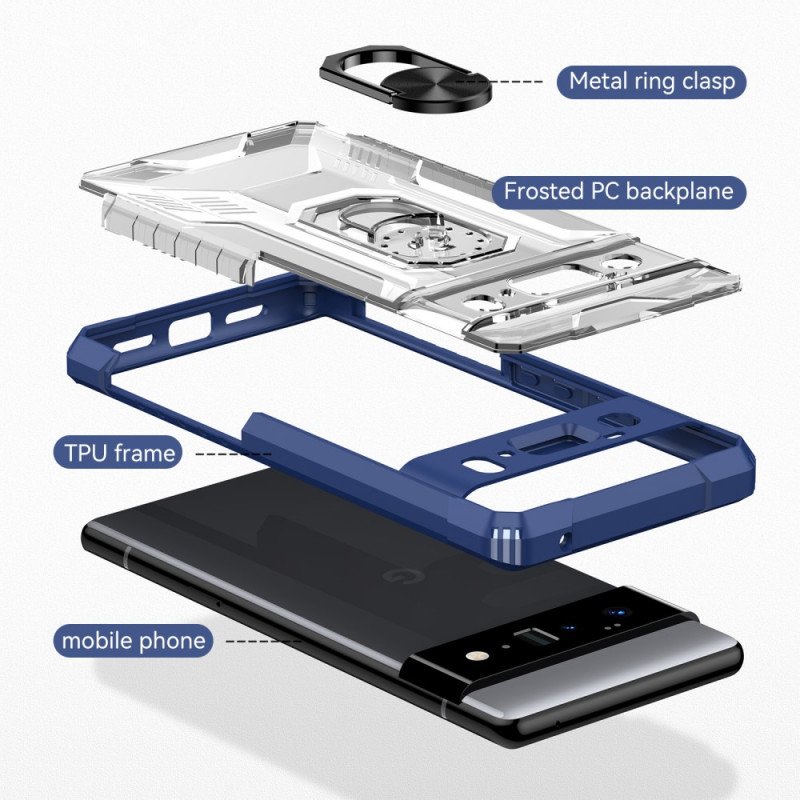 Mobilskal Google Pixel 6 Pro Robust Skärmringfäste