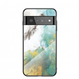 Skal Google Pixel 6 Pro Marmor Härdat Glas