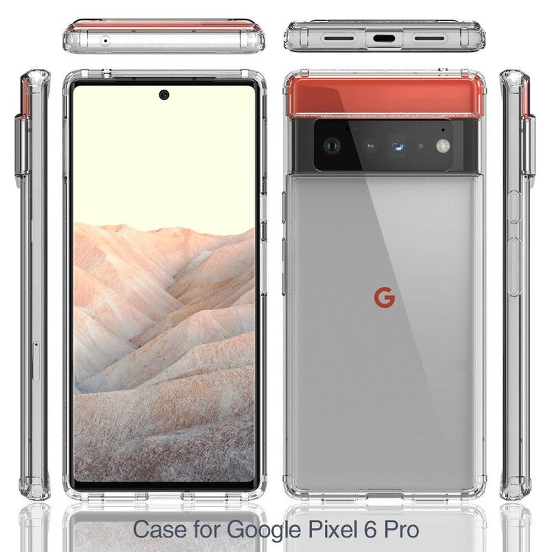 Skal Google Pixel 6 Pro Transparent Korthållare