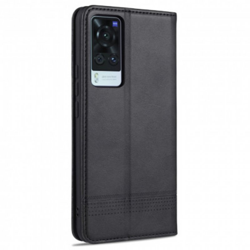 Folio-fodral Vivo X60 Läderfodral Azns Läder Styling