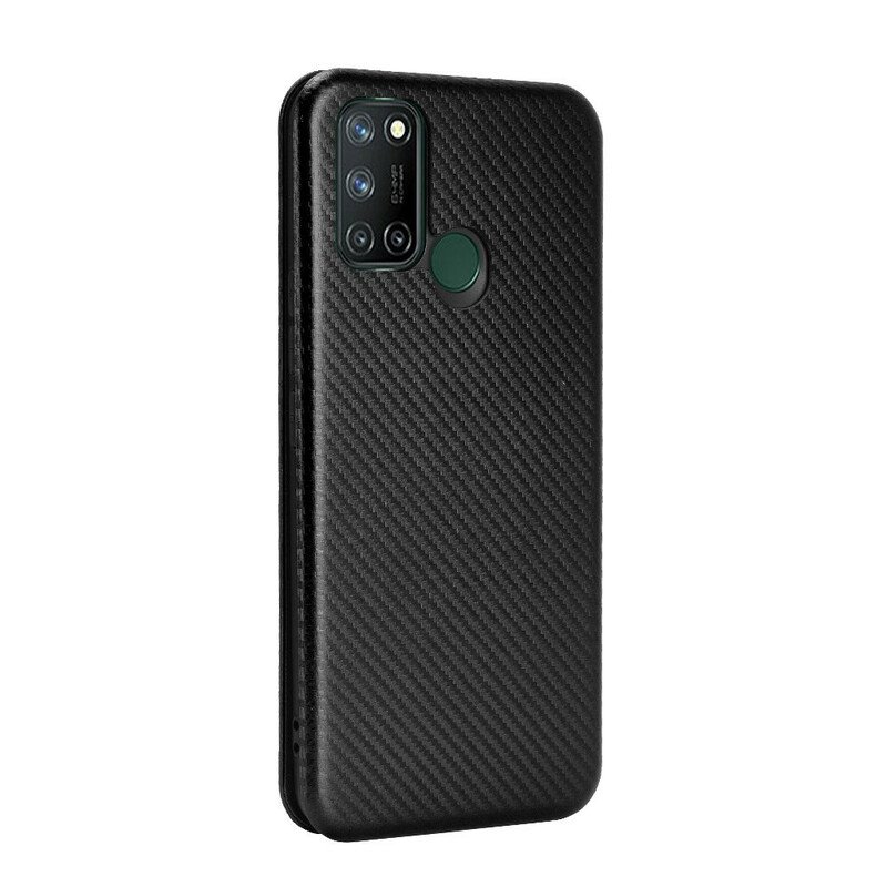 Folio-fodral Realme 7i Läderfodral Silikon Kol