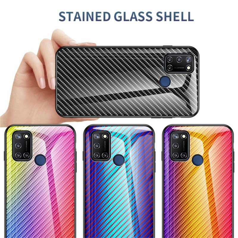 Skal Realme 7i Kolfiberhärdat Glas