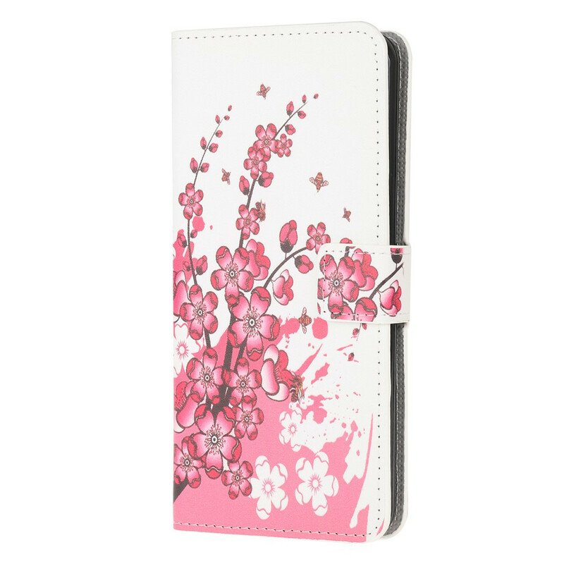 Fodral Samsung Galaxy Note 20 Ultra Tropiska Blommor