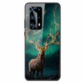 Skal Huawei P40 Deer King Härdat Glas