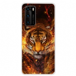 Skal Huawei P40 Eld Tiger