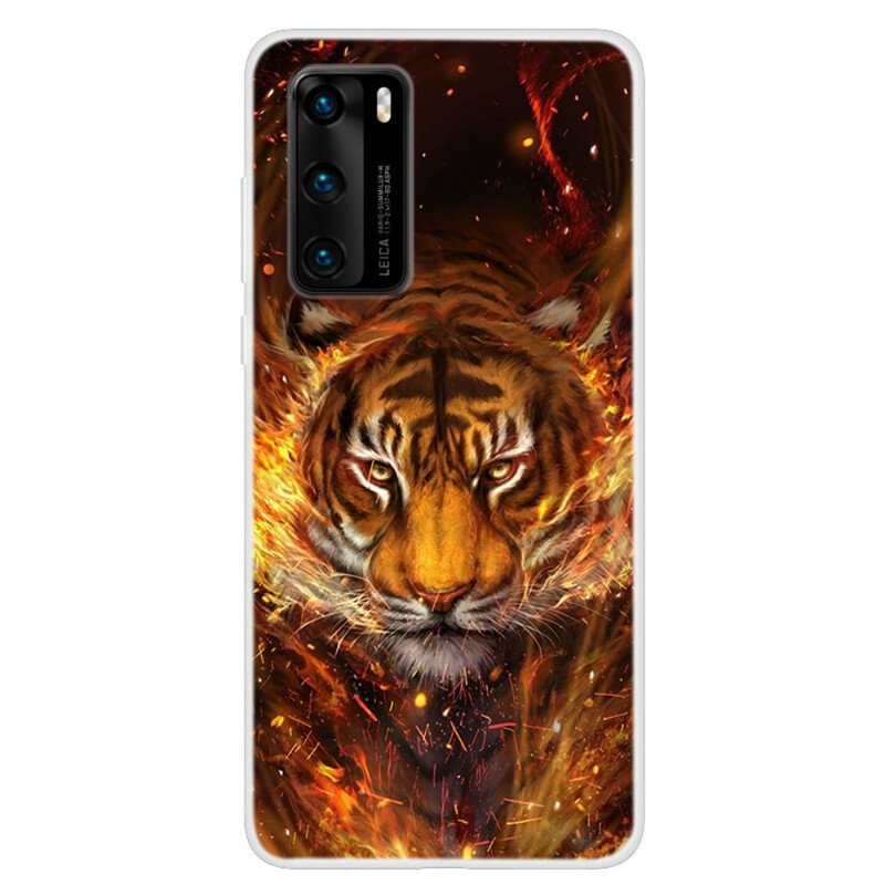 Skal Huawei P40 Eld Tiger