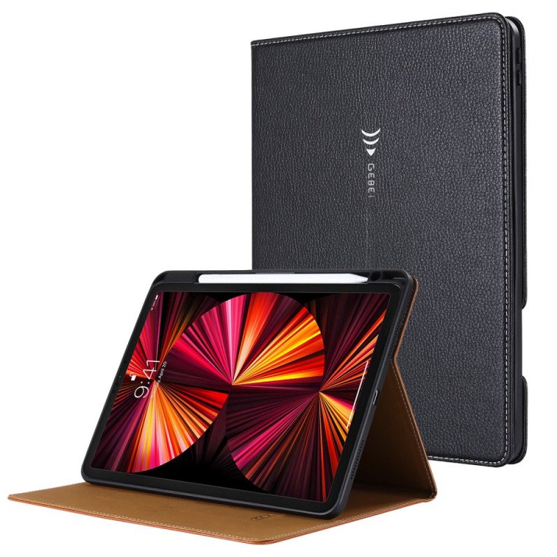 Fodral / Case iPad Air (2022) (2020) Gebei Konstläder Litchi