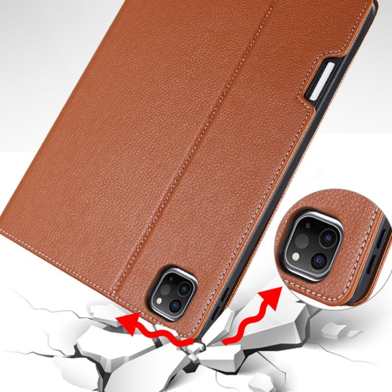 Fodral / Case iPad Air (2022) (2020) Gebei Konstläder Litchi