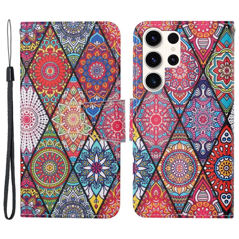 Fodral Samsung Galaxy S24 Ultra 5g Patchwork Med Rem