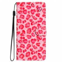 Fodral Samsung Galaxy S24 Ultra 5g Rosa Leopardtryck