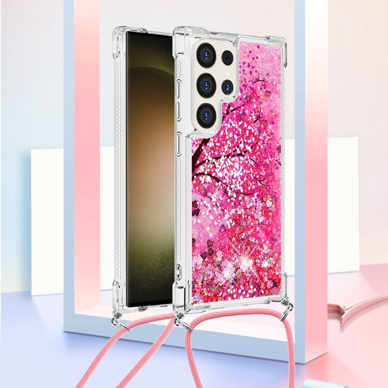 Skal Samsung Galaxy S24 Ultra 5g Cherry Blossom Glitter