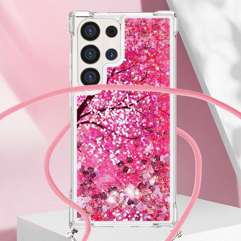 Skal Samsung Galaxy S24 Ultra 5g Cherry Blossom Glitter