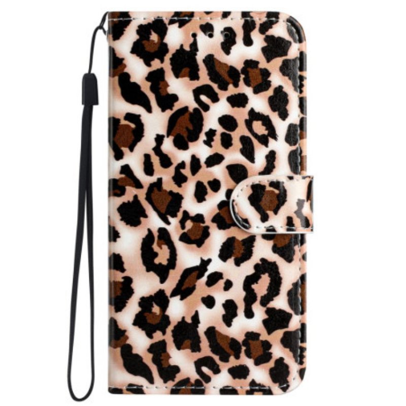 Skyddsfodral Samsung Galaxy S24 Ultra 5g Leopardtrycksband