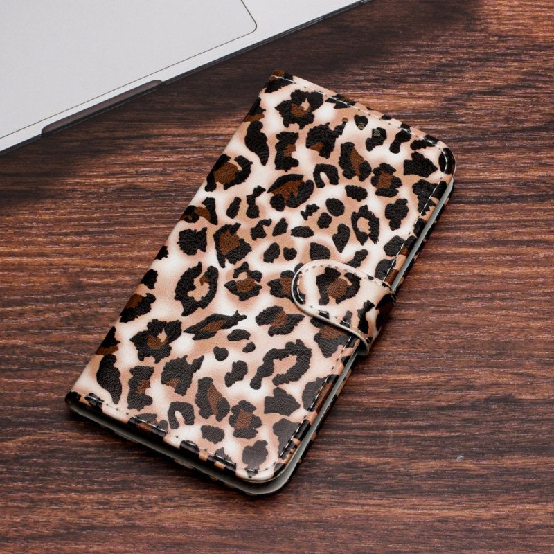 Skyddsfodral Samsung Galaxy S24 Ultra 5g Leopardtrycksband