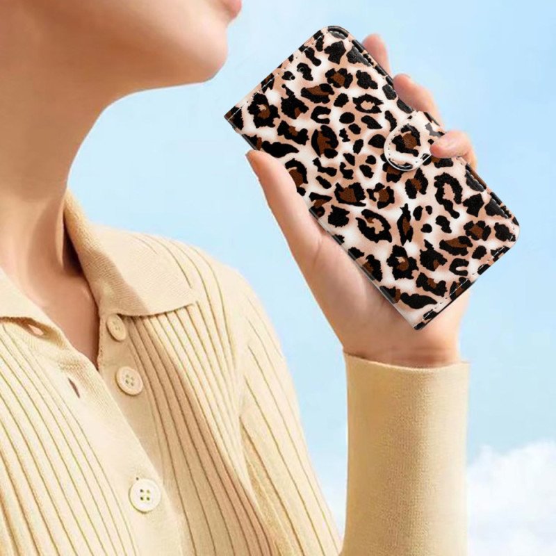 Skyddsfodral Samsung Galaxy S24 Ultra 5g Leopardtrycksband