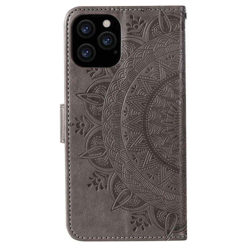 Folio-fodral iPhone 12 Pro Max Sol Mandala