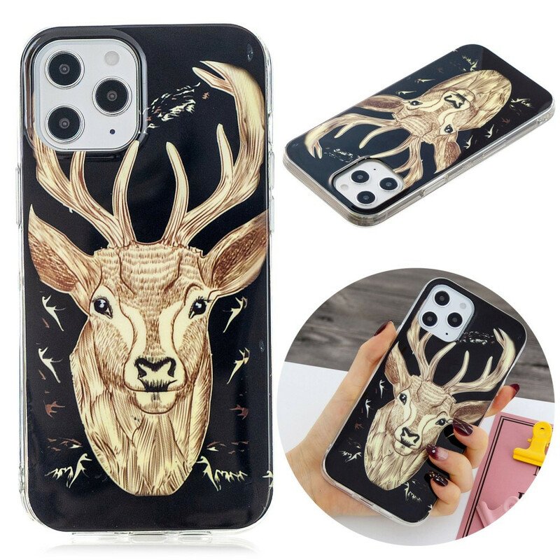 Skal iPhone 12 Pro Max Fluorescerande Majestic Deer