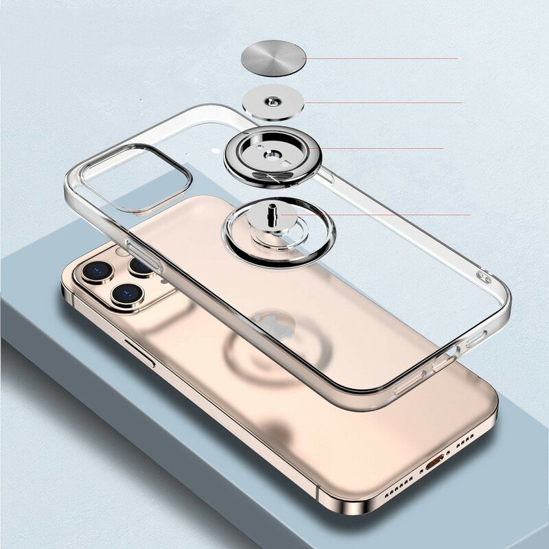 Skal iPhone 12 Pro Max Transparent Med Ring-support