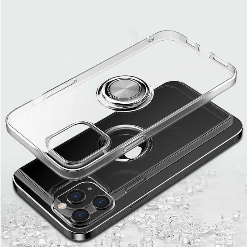 Skal iPhone 12 Pro Max Transparent Med Ring-support