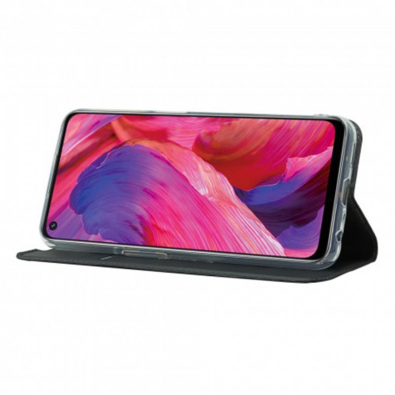 Folio-fodral Oppo A54 5G / A74 5G Läderfodral Magnetlås