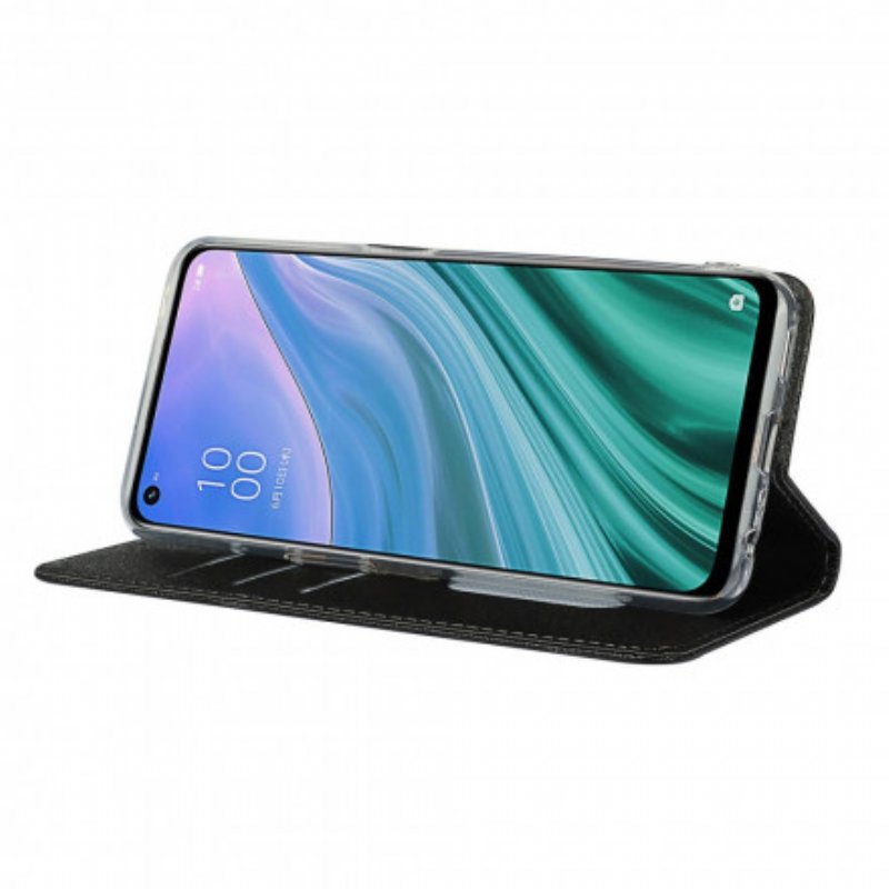 Folio-fodral Oppo A54 5G / A74 5G Läderfodral Mjuk Läderstil Med Rem