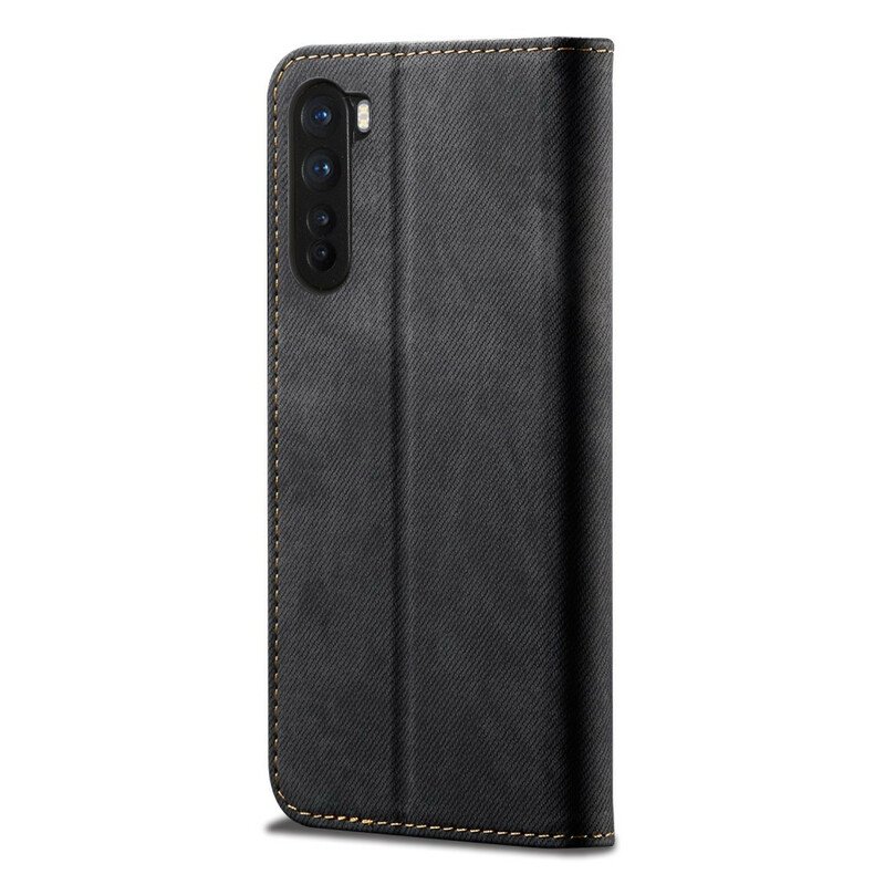 Folio-fodral OnePlus Nord Läderfodral Textur För Jeans I Konstläder