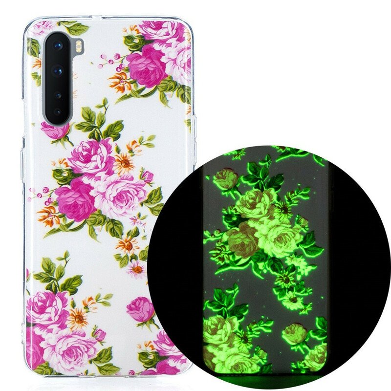 Mobilskal OnePlus Nord Fluorescerande Liberty Flowers