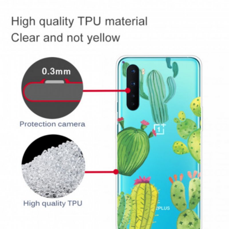 Skal OnePlus Nord Akvarell Kaktusar