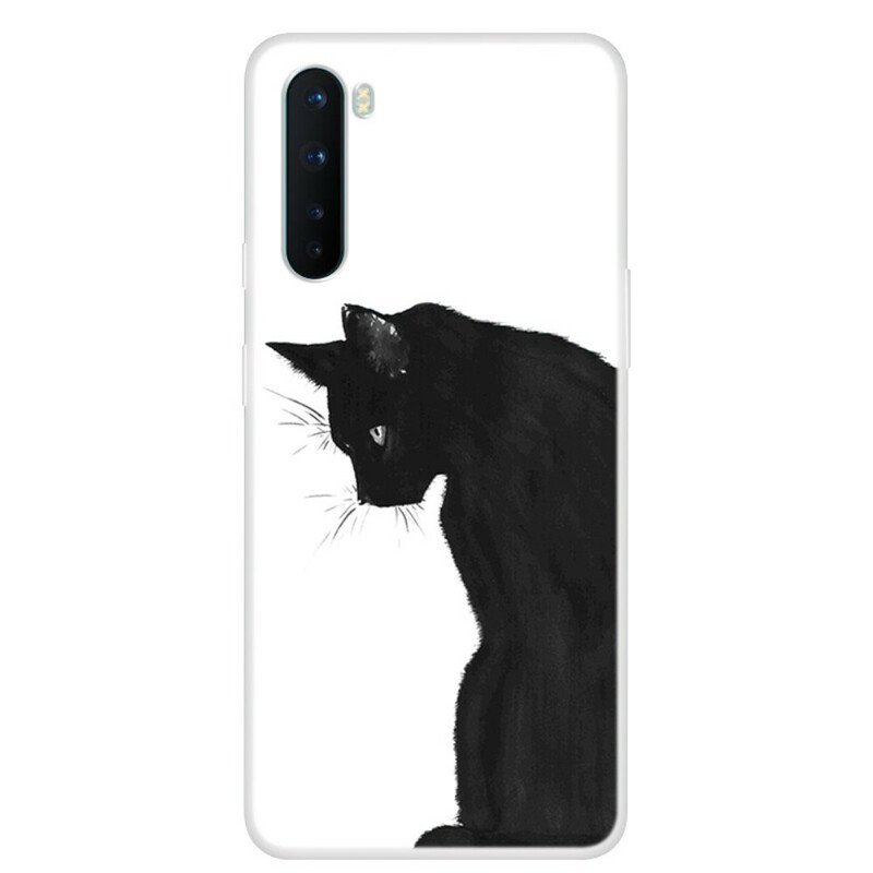 Skal OnePlus Nord Eftertänksam Svart Katt