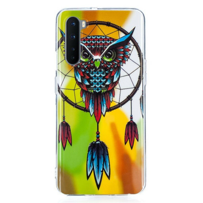 Skal OnePlus Nord Fluorescerande Owl Dream Catcher