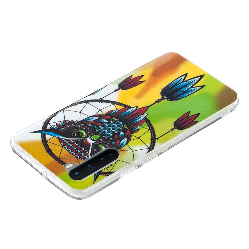 Skal OnePlus Nord Fluorescerande Owl Dream Catcher