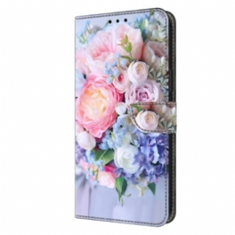 Fodral För Samsung Galaxy S24 Plus 5g Färgglada Blommor