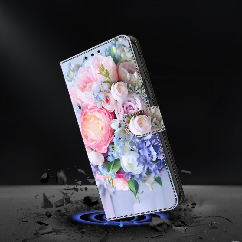 Fodral För Samsung Galaxy S24 Plus 5g Färgglada Blommor