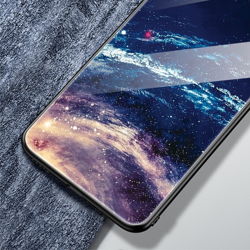 Skal För Samsung Galaxy S24 Plus 5g Vit Planet Härdat Glas