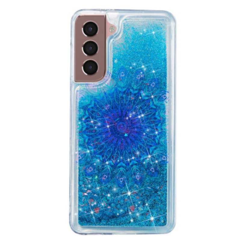 Skal Samsung Galaxy S24 Plus 5g Flytande Glitter Och Mandala