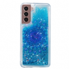 Skal Samsung Galaxy S24 Plus 5g Flytande Glitter Och Mandala