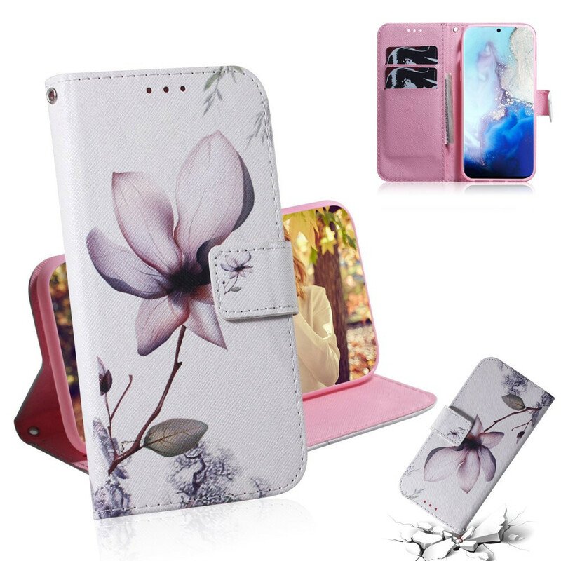 Fodral Samsung Galaxy S20 Blomma Dusty Pink