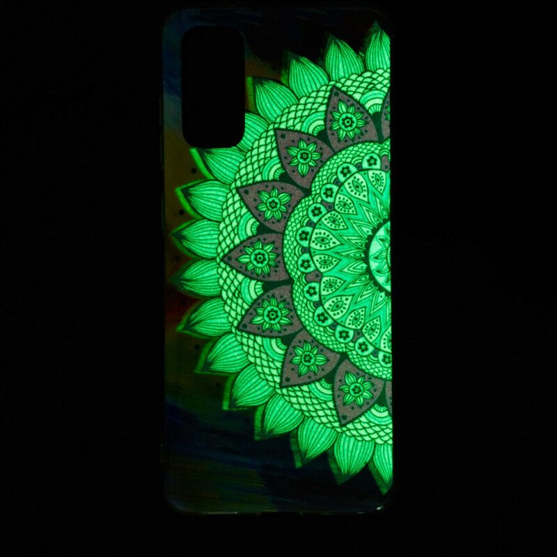 Mobilskal Samsung Galaxy S20 Fluorescerande Färgglada Mandala