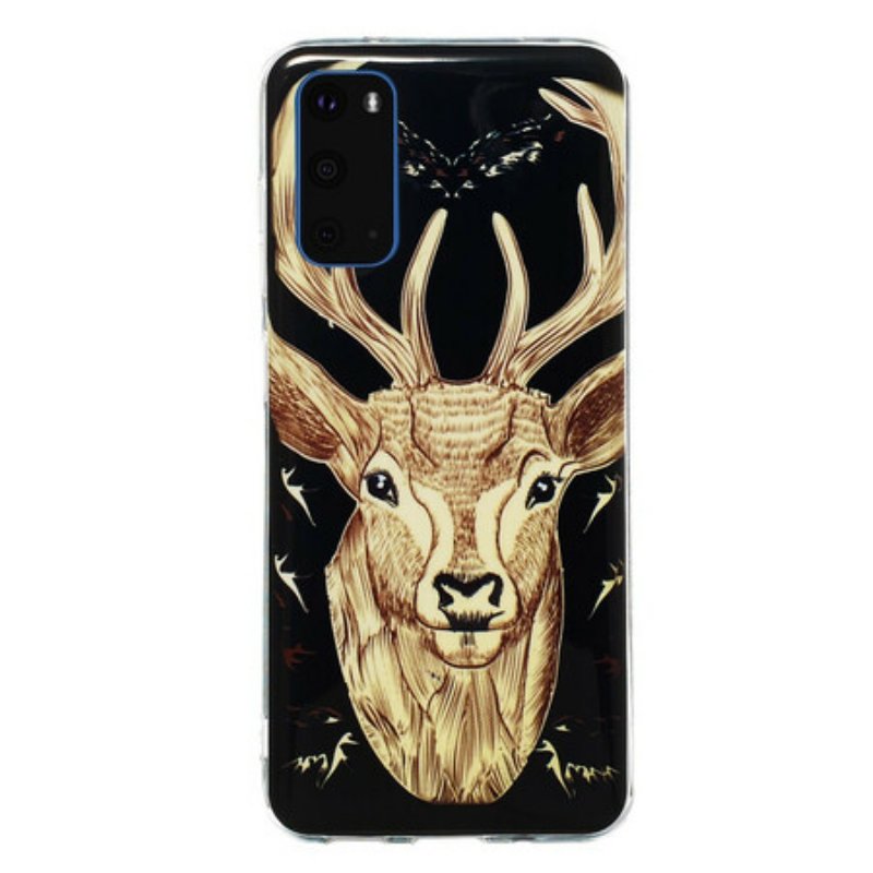 Skal Samsung Galaxy S20 Fluorescerande Majestic Deer