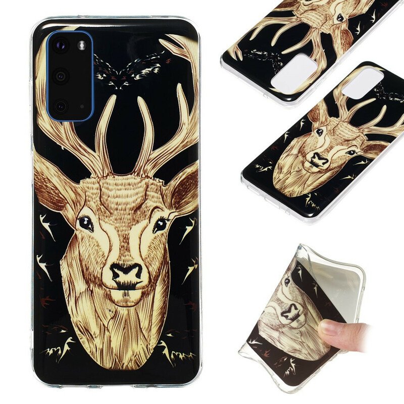 Skal Samsung Galaxy S20 Fluorescerande Majestic Deer