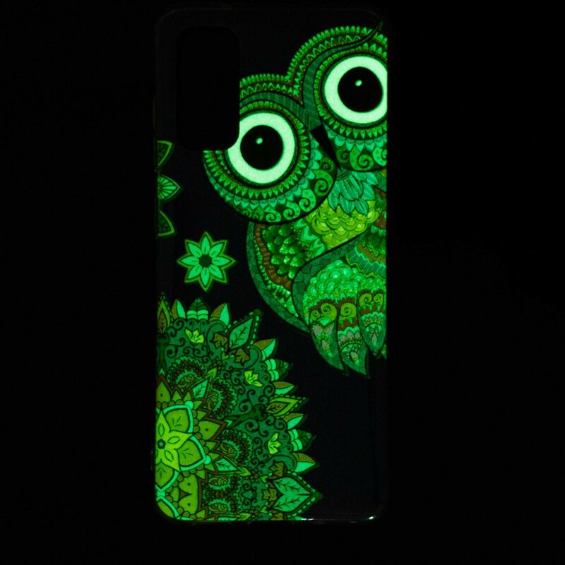 Skal Samsung Galaxy S20 Fluorescerande Uggla Mandala