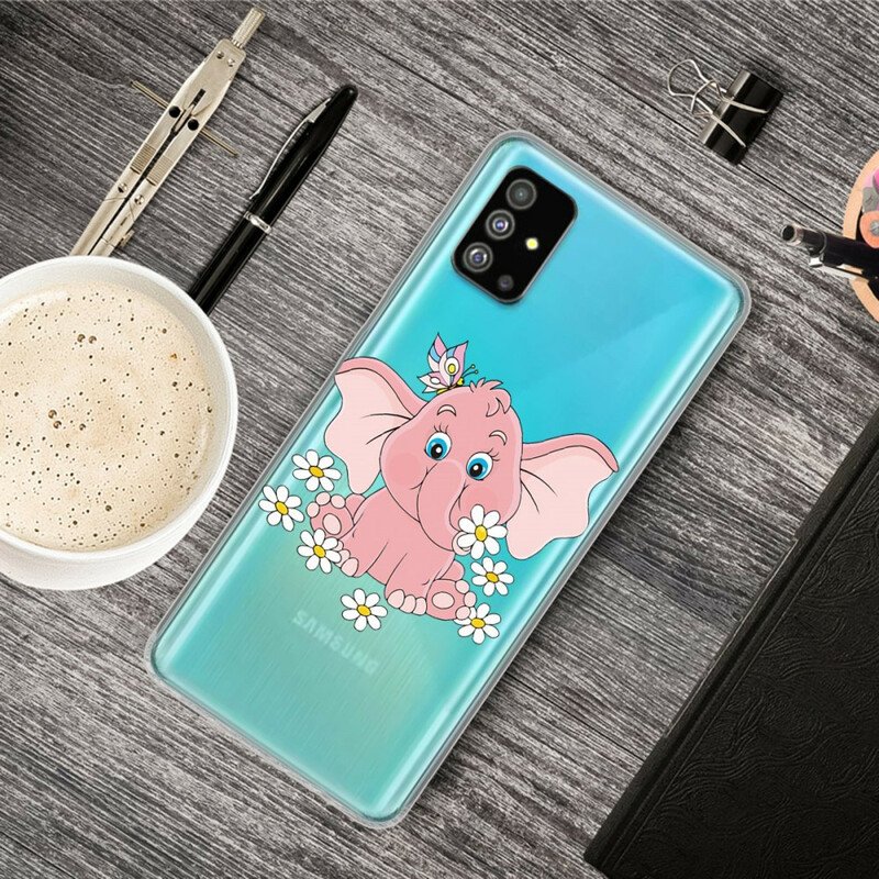 Skal Samsung Galaxy S20 Sömlös Rosa Elefant