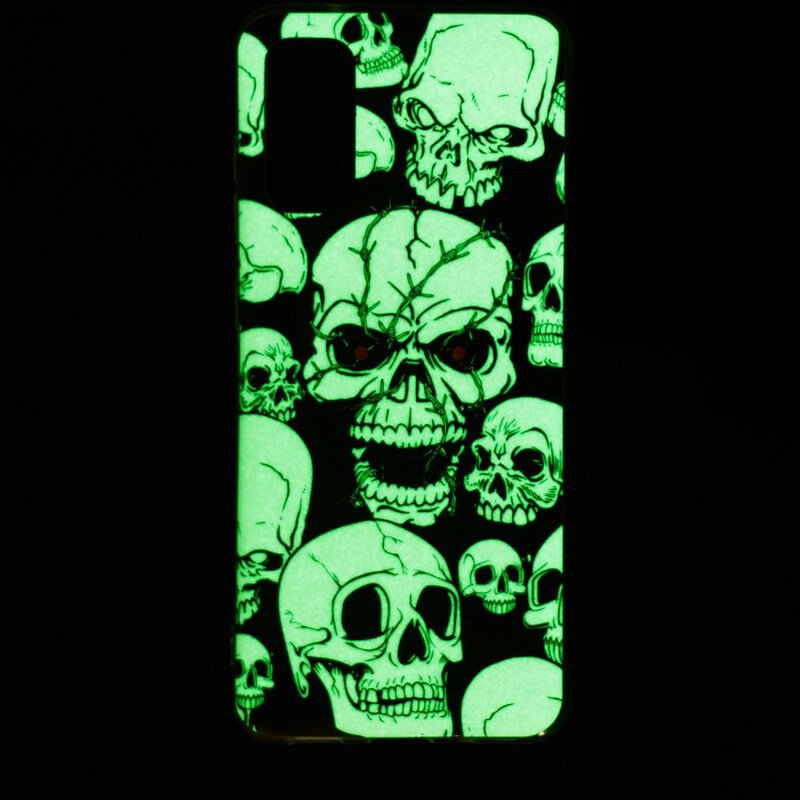 Skal Samsung Galaxy S20 Varning Fluorescerande Skallar