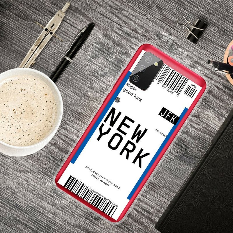 Skal Samsung Galaxy A02s Boardingkort Till New York