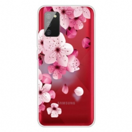 Skal Samsung Galaxy A02s Små Rosa Blommor