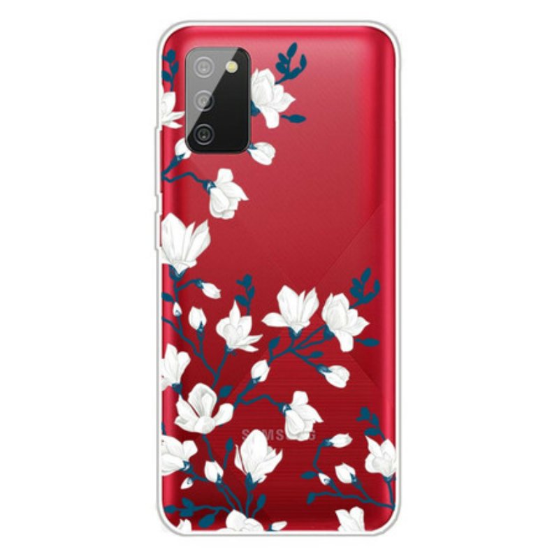 Skal Samsung Galaxy A02s Vita Blommor