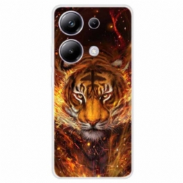 Skal Xiaomi Redmi Note 13 Pro 4g Tiger In Flames