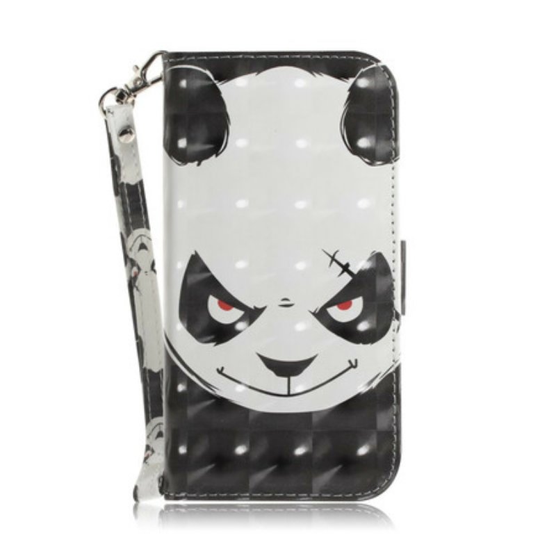 Folio-fodral Sony Xperia L4 Med Kedjar Arg Panda Med Snodd