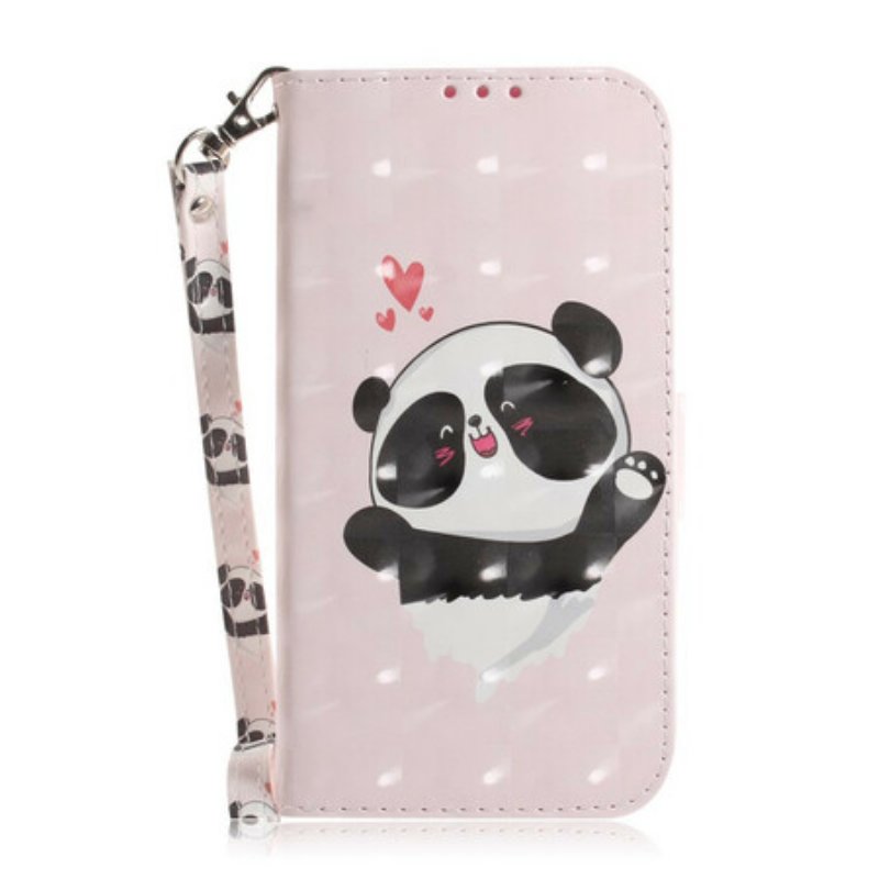 Folio-fodral Sony Xperia L4 Med Kedjar Panda Love Med Snodd