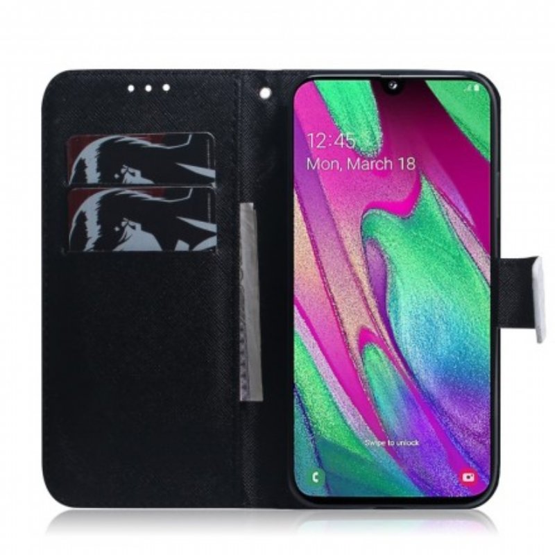 Fodral Samsung Galaxy A40 Panda Ansikte